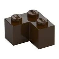 Brick 2 x 2 Corner, Dark Brown