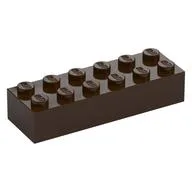 Brick 2 x 6, Dark Brown