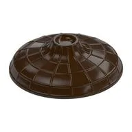 Hat Conical Asian with Raised Center, Dark Brown
