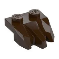 Plate Special 2 x 3 with Rocks, Dark Brown