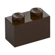 Brick 1 x 2, Dark Brown
