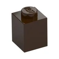 Brick 1 x 1, Dark Brown
