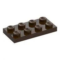 Plate 2 x 4, Dark Brown
