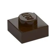 Plate 1 x 1, Dark Brown