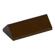 Brick Sloped 45° 2 x 4 Double, Dark Brown