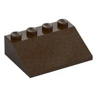 Brick Sloped 33° 3 x 4, Dark Brown