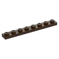 Plate 1 x 8, Dark Brown