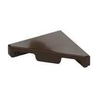 Tile 45° Cut 2 x 2 (Triangle), Dark Brown