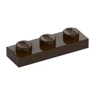 Plate 1 x 3, Dark Brown