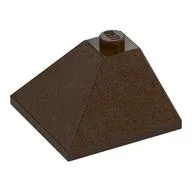 Brick Sloped 33° 3 x 3 Double Convex, Dark Brown