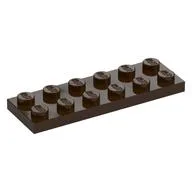 Plate 2 x 6, Dark Brown