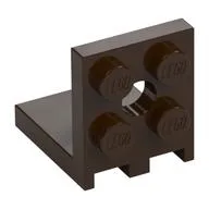 Bracket 2 x 2 - 2 x 2, Dark Brown