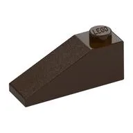 Brick Sloped 33° 3 x 1, Dark Brown