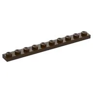 Plate 1 x 10, Dark Brown