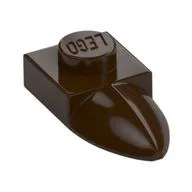 Plate Special 1 x 1 with Tooth, Dark Brown