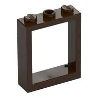 Window Frame 1 x 3 x 3, Dark Brown