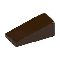 Brick Sloped 18° 2 x 1 x 2/3, Dark Brown