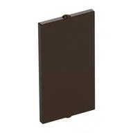 Glass for Window 1 x 2 x 3 Flat Front, Dark Brown