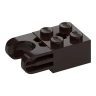 Technic Brick Special 2 x 2 with Ball Socket Wide and Axle Hole, No Arm Holes, Dark Brown