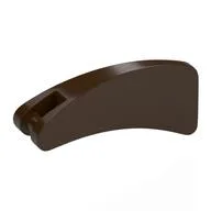 Animal Body Part, Fin 2 x4 with Handle, Dark Brown