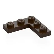 Plate 3 x 3 Corner, Dark Brown