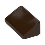Brick Sloped 30° 1 x 2 x 2/3, Dark Brown