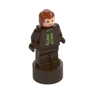Minifig Trophy Statuette, George Weasley, Dark Brown Outfit, Dark Brown