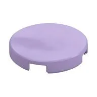 Tile Round 2 x 2 with Bottom Stud Holder, Lavender