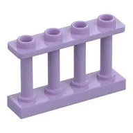 Fence Spindled 1 x 4 x 2 [4 Top Studs], Lavender