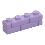 Brick Special 1 x 4 with Masonry Brick Profile, Lavender