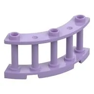 Fence Spindled 4 x 4 x 2 Quarter Round with 3 Studs, Lavender