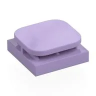 Tile Special 2 x 2 x 2/3 with Photo Clip, Lavender
