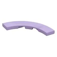 Tile 4 x 4 Curved, Macaroni, Lavender