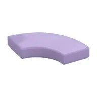 Tile 2 x 2 Curved, Macaroni, Lavender