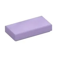 Tile 1 x 2 with Groove, Lavender