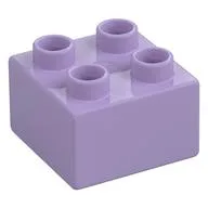 Duplo Brick 2 x 2, Lavender