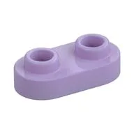 Plate Special 1 x 2 Rounded with 2 Open Studs, Lavender