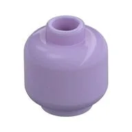 Minifig Head [Plain] [Hollow Stud], Lavender