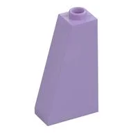 Brick Sloped 75° 2 x 1 x 3 with Hollow Stud, Lavender