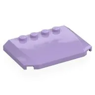 Brick Wedged, Curved Triple 4 x 6 x 2/3 with 4 Studs, Lavender