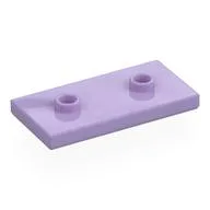 Plate Special 2 x 4 with Groove and Two Center Studs (Jumper), Lavender