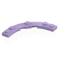 Plate Round Corner 5 x 5 with 4 x 4 Round Cutout, Lavender