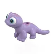 Animal, Salamander with White/Medium Azure/Black Eyes Print, Lavender