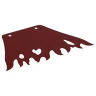 Large Figure Cape, Tattered, 2 Holes, Dark Red