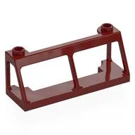 Windscreen 2 x 6 x 2 Train without Glass, Dark Red