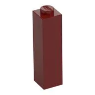 Brick 1 x 1 x 3, Dark Red