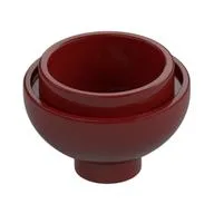 Brick Round 2 x 2 Dome Bottom [Open Stud], Dark Red
