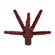 Plant, Flower Stem with Bar and 6 Stems, Dark Red