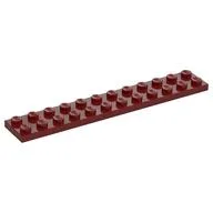 Plate 2 x 12, Dark Red