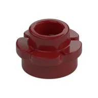 Plant, Flower, Plate Round 1 x 1 with 5 Petals, Dark Red